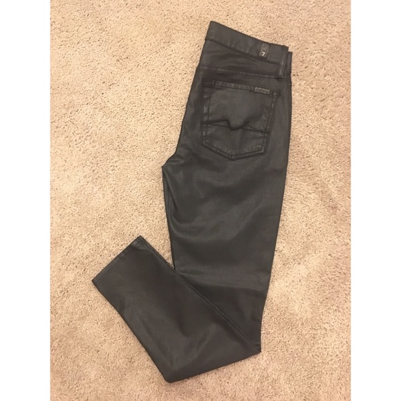 7 For All Mankind Black Jeans - Picture 1 of 7